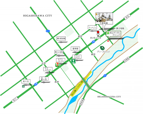 松山デンタルクリニック・案内図